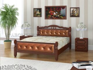 деревянная кровать Карина 11 цвет орех